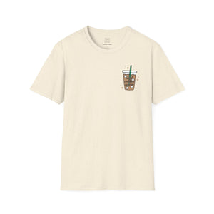 Iced Coffee Queen Left Chest Design Unisex T-Shirt