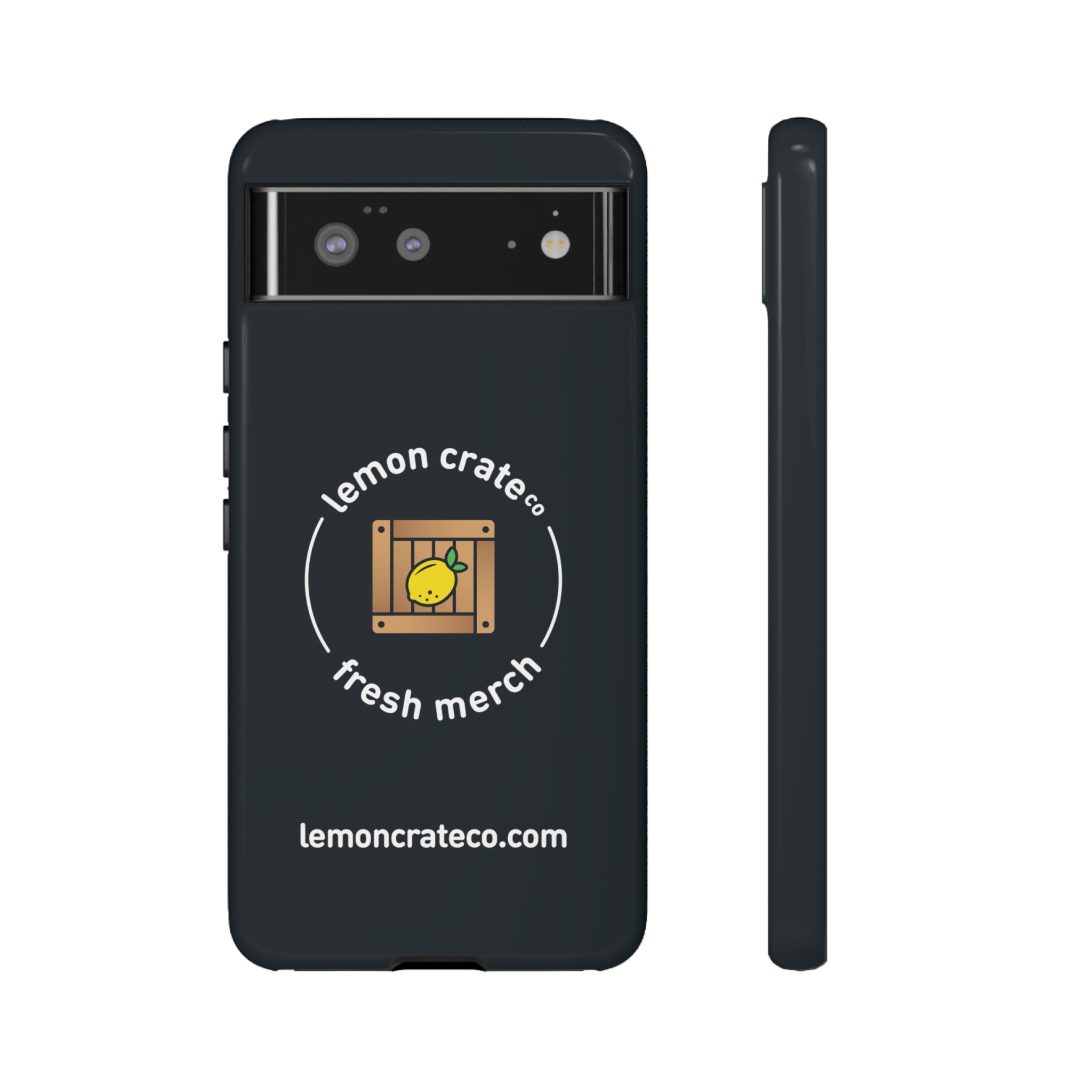 Lemon Crate Tough Phone Case - Black