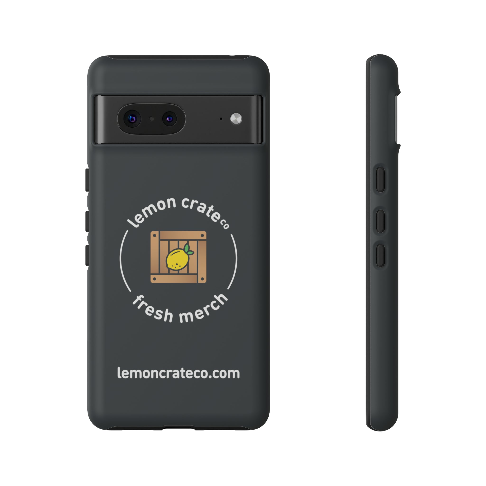 Lemon Crate Tough Phone Case - Black