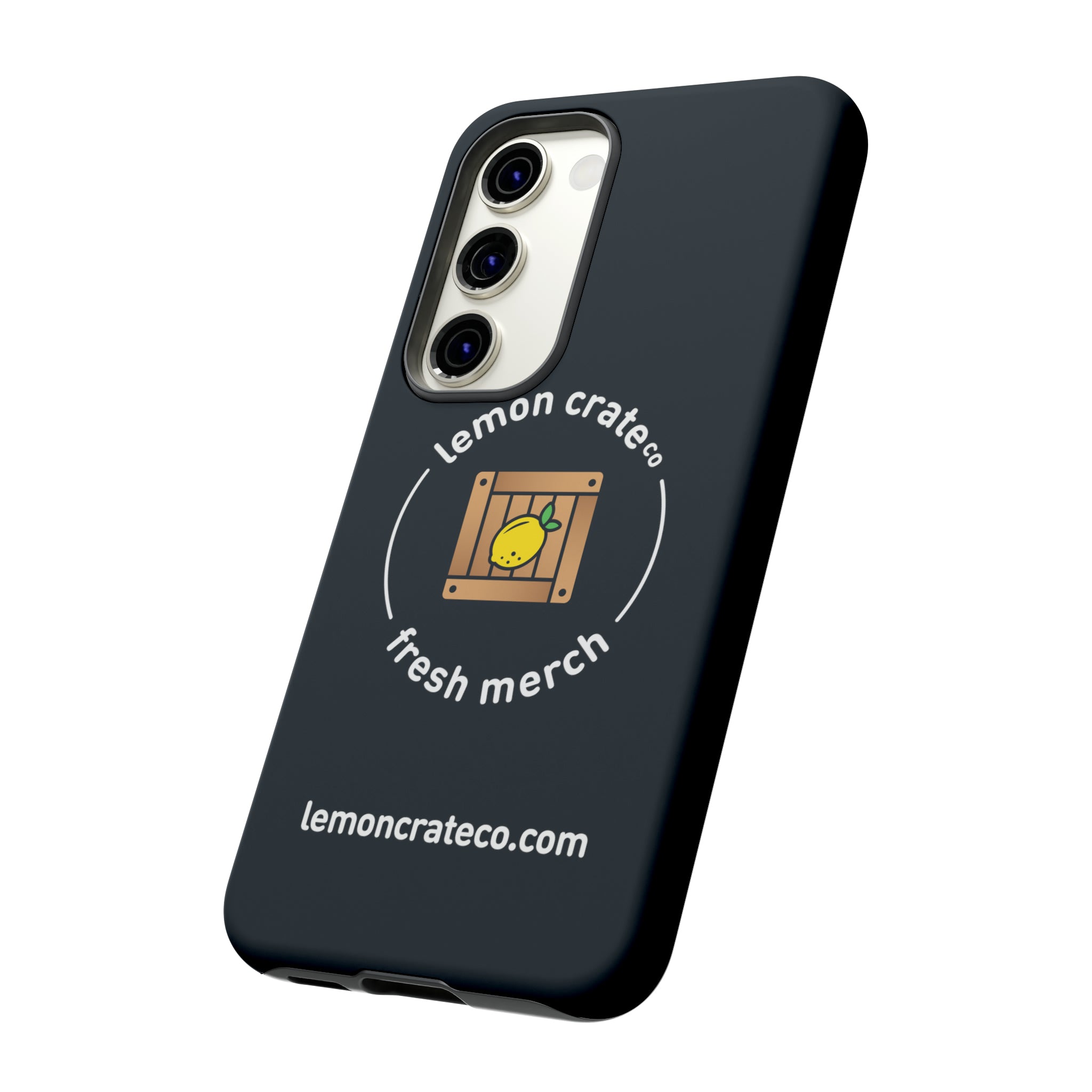 Lemon Crate Tough Phone Case - Black