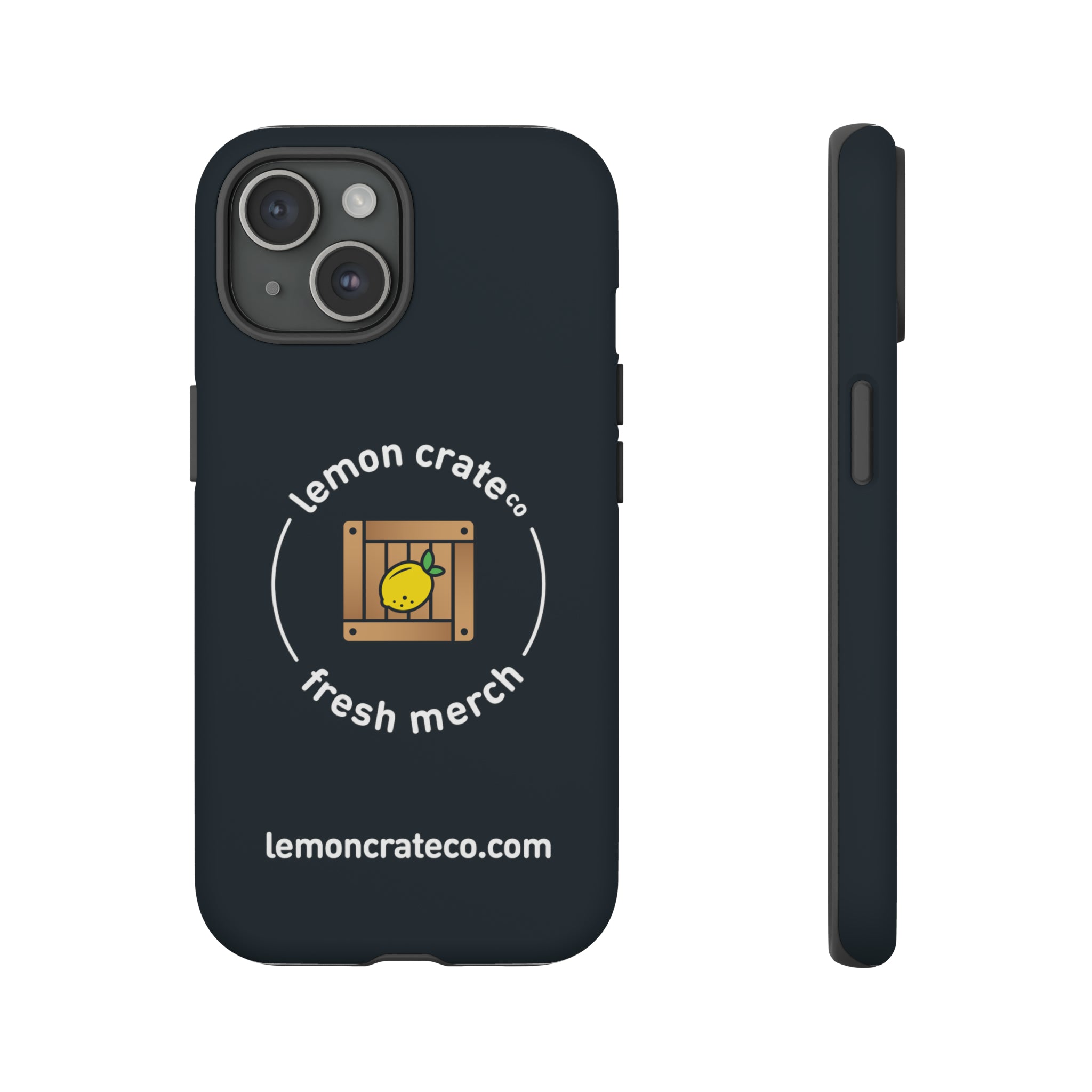 Lemon Crate Tough Phone Case - Black