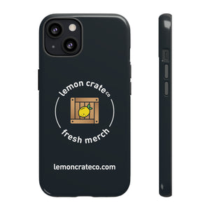 Lemon Crate Tough Phone Case - Black