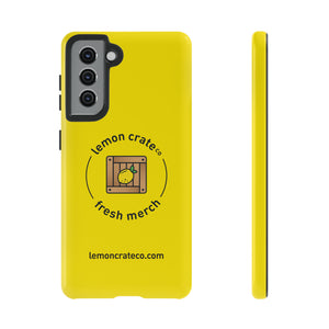 Lemon Crate Tough Phone Case - Yellow