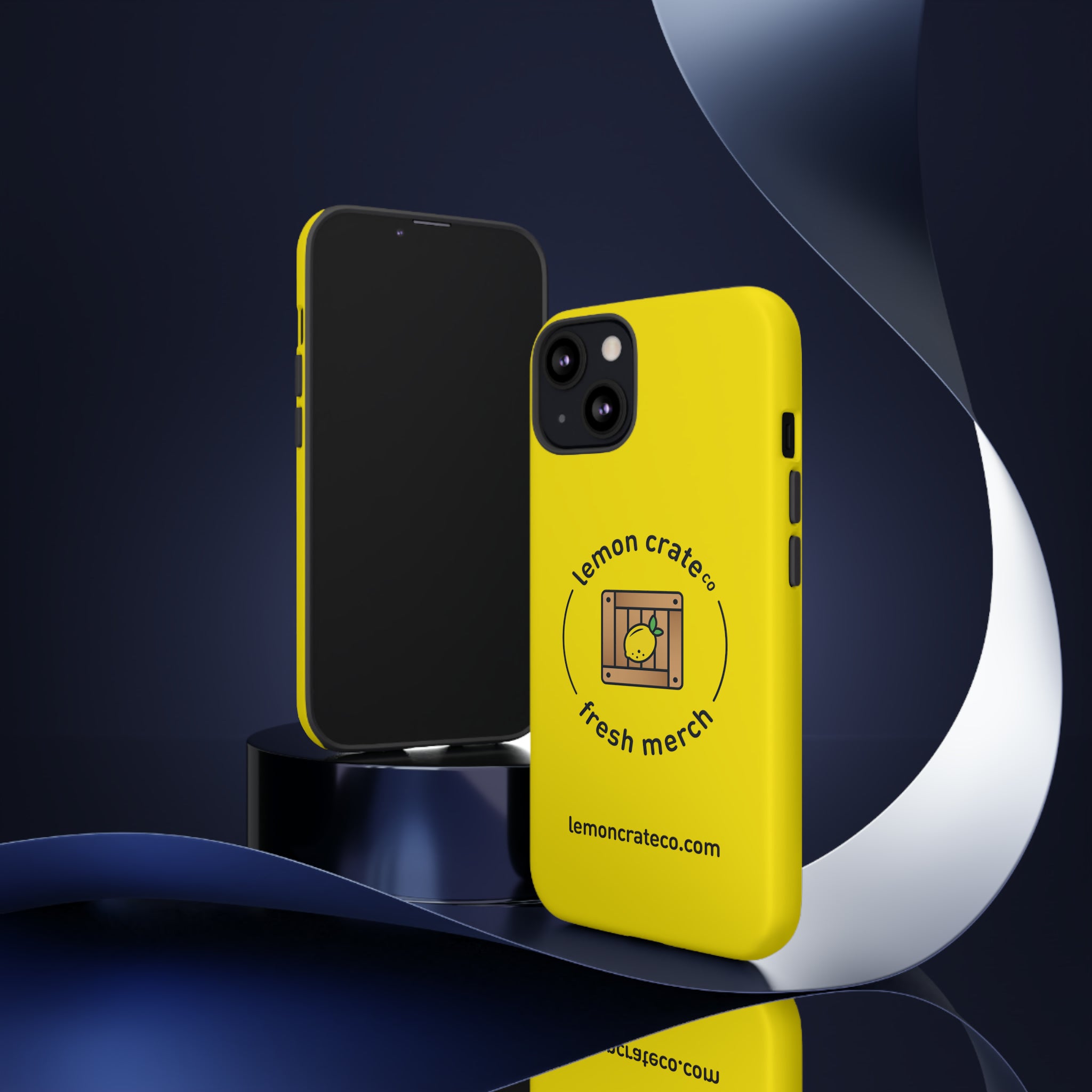 Lemon Crate Tough Phone Case - Yellow