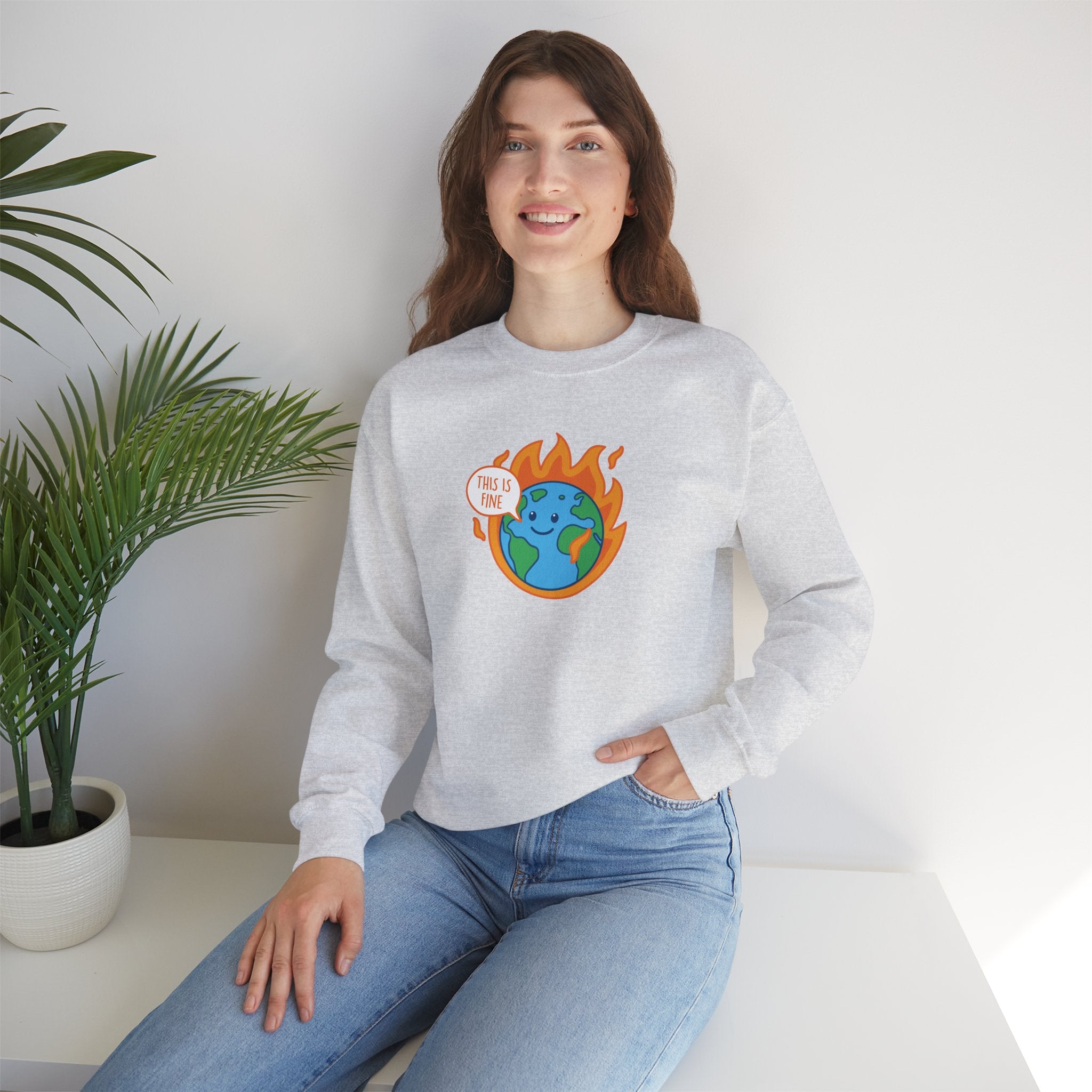 Earth Is Fine Crewneck Sweater