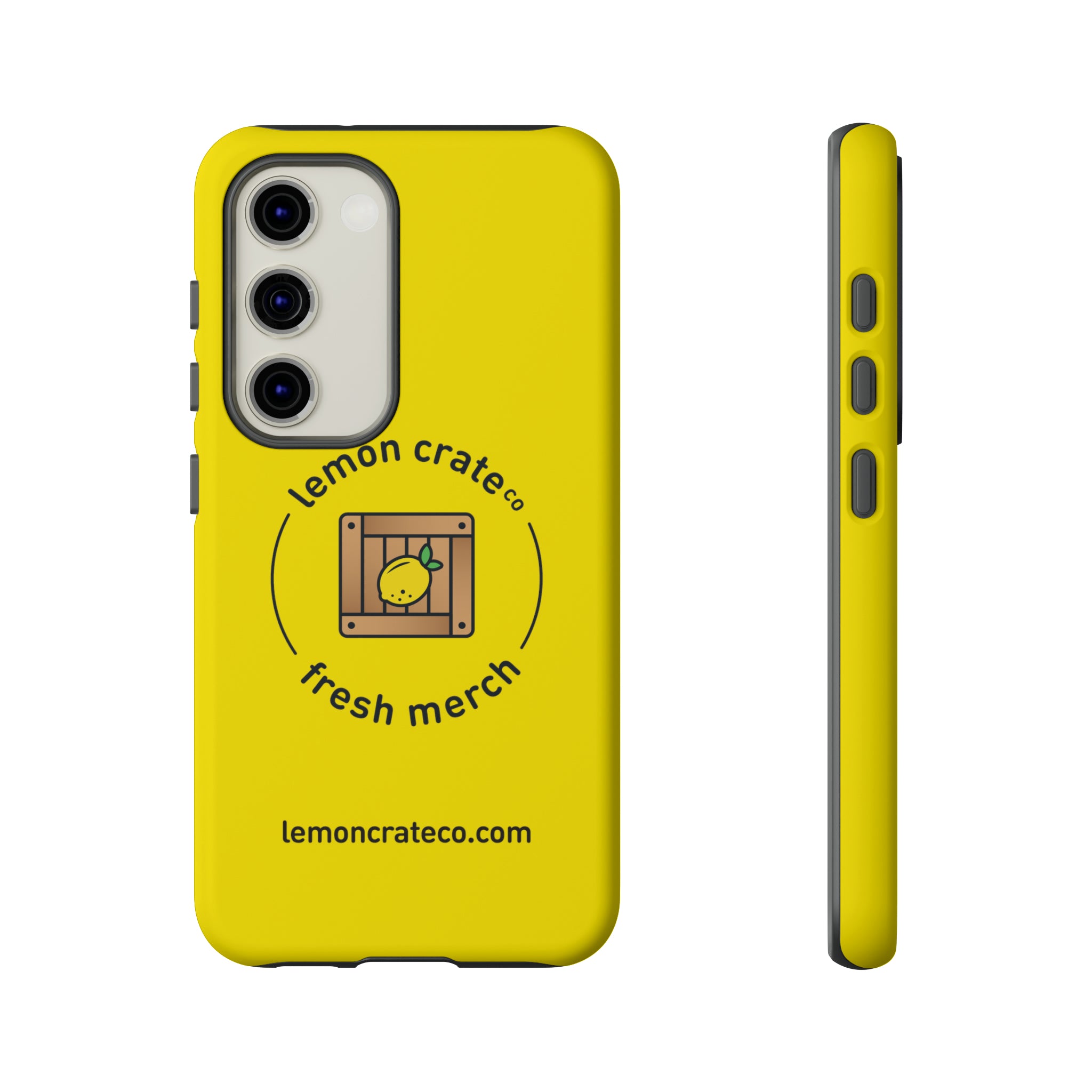 Lemon Crate Tough Phone Case - Yellow