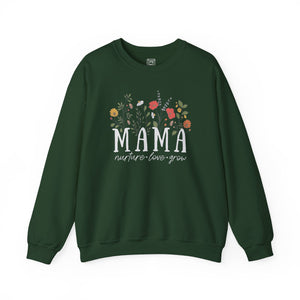 Mama: Nurture • Love • Grow Floral Crewneck Sweater